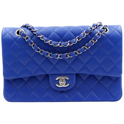 powder blue chanel bag|royal blue chanel bag.